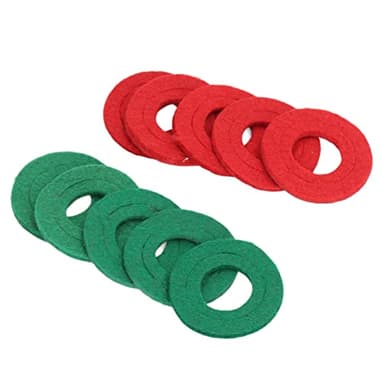 TOPINCN Top -Post -eterster Battery, 10 Pezzi di Lavatrici in Fibra per Proteggere la Batteria, L'uso di 6 V e 12 V, Giunti Rossi e Verdi, Dimensioni Standard