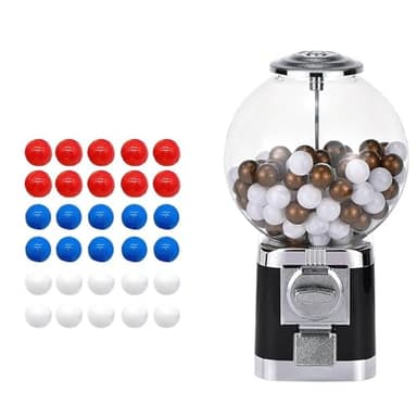 PxkVrin Distributore Automatico di Capsule, Distributore di Capsule di caffè, Distributore Automatico di Capsule A Gettoni, per Gomme per Uso Commerciale. Black