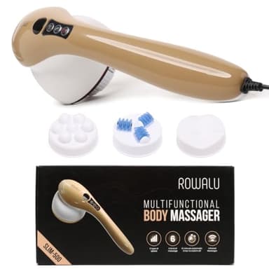ROWALU | Massaggiatore Anticellulite Professionale Elettrico per Cellulite Radicata e Ostinata | Massaggio Muscolare Cervicale e Drenante Gambe | Massaggiatore Cellulite Pancia, Braccia e Fianchi