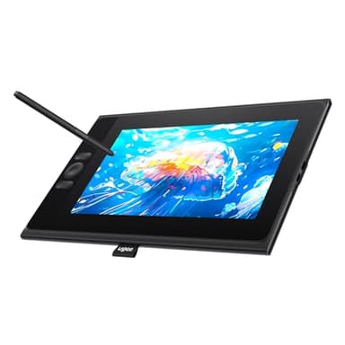 UGEE UE12 - Tavoletta da disegno 124% sRGB da 12 pollici con schermo, tablet grafico, schermo completamente laminato, gamma di colori ultra ampia, spazi di colore multipli senza batteria, blocco da