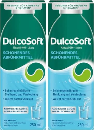 Set Dulcosoft, soluzione per ammorbidire le feci, 2 x 250 ml