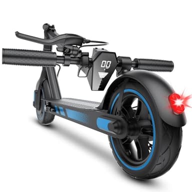 Monopattino Elettrico per Adulti, Pneumatici 10", Motore Potente 500W, Autonomia fino a 40 km, Velocità Massima 25 km/h, Doppio Sistema di Illuminazione e Freni a Tamburo, Controllo via App Smart