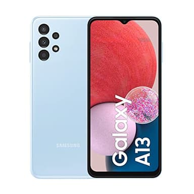 Samsung Galaxy A13 Smartphone Android Processore Dual + Exa Core, Display Infinity-V da 6.6¹ Android 12, 4GB RAM, 64GB Memoria interna espandibile² Batteria 5.000 mAh³ Light Blue