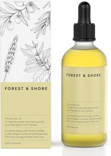 Olio per capelli: trattamento idratante e stimola la crescita dei capelli con olio di ricino, olio di argan e olio di rosmarino (100 ml, olio per la crescita dei capelli)