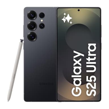 Samsung Galaxy S25 Ultra Smartphone AI, 3 anni di Garanzia del produttore, Display 6.9'' QHD+ Dynamic AMOLED 2X, Fotocamera 200MP, RAM 12GB, 512GB, 5.000 mAh, Titanium Jetblack [Versione italiana]