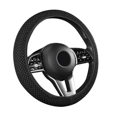 DAZZLUXE 1 coprivolante elastico, coprivolante antiscivolo, adatto per volanti rotondi e a forma di D con diametro di 37 – 39 cm