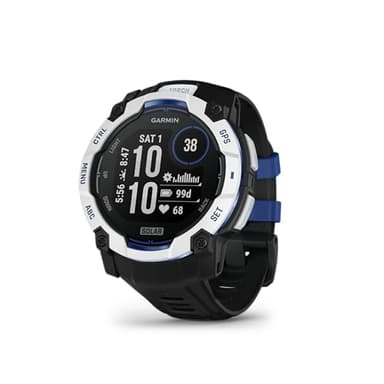 Garmin Instinct 3, Smartwatch, 50mm, Display SOLAR, Lunetta in alluminio, GPS Multi-band, 10ATM, Torcia LED, 90+ App per lo Sport, Pay, Connect IQ, Autonomia 40 giorni (Whitestone)