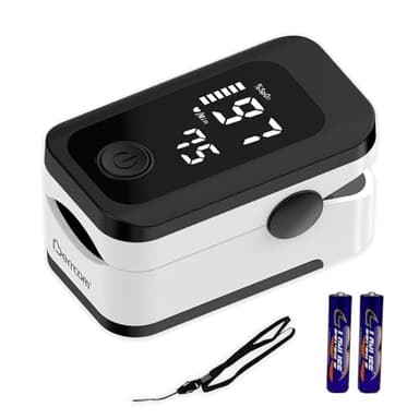 Berrcom Professionale Pulsossimetro da Dito Saturimetro Misurazione Precisa Della Saturazione di Ossigeno nel Sangue con Funzione di Allarme, Schermo OLED per Tutte le Persone