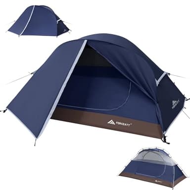 Forceatt Tenda Campeggio, Tenda per 2 Persone, Tenda Ultraleggera per 3-4 Stagioni, Impermeabile e Antivento, Facile da Installare, Adatta a Sport all'Aria Aperta Come Turismo, Campeggio, Trekking
