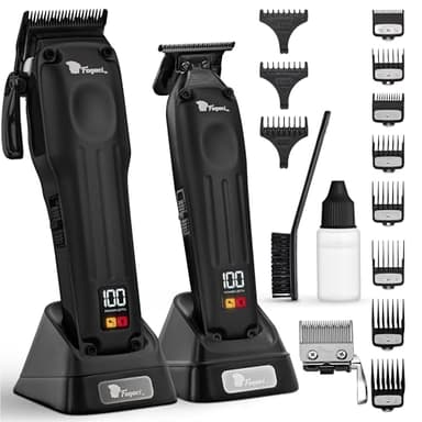 Fagaci Tagliacapelli Uomo Professionale con Precisione Superiore, Affilatura 5 Volte Più Duratura Tagliacapelli Professionale, Motore Brushless Macchinetta per Capelli 0mm, Rasoio Capelli Uomo 0 mm