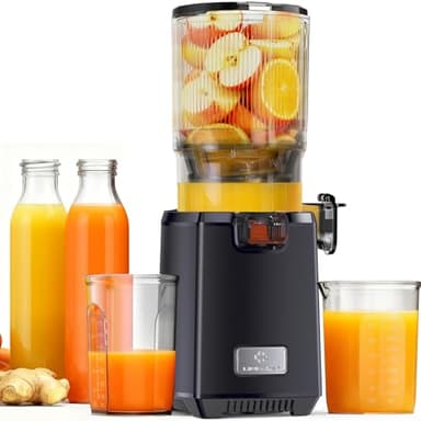 LINKChef Estrattore Frutta e Verdura, Grande Imboccatura 130 mm Estrattore di Succo a Freddo, 1,8 L Capacità, 250W Slow Juicer Machine Silenziosa con Funzione Inversa, Facile da Pulire, Senza BPA