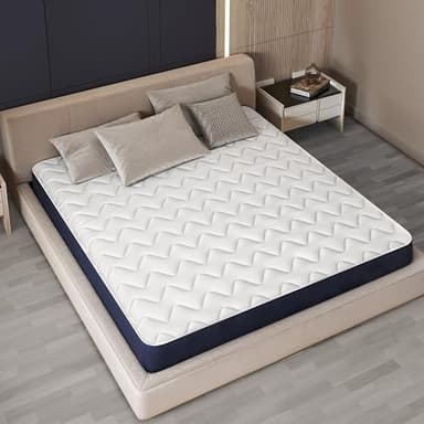 Materasso Una Piazza e Mezza 120 x 190 in Waterfoam Ipoallergenico | Altezza 10 cm | Imbottitura in Ovatta e Rivestimento in Tessuto 3D Traspirante, Antiacaro e Antifungino | Realizzato in Italia
