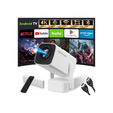 Proiettore Portatile 4K,SEPYMP 2025 Upgraded Android 13 Proiettore| 4K e 1080P HD | WiFi 6 e Bluetooth 5.2 | Compatibile con TV Stick, PS5, Laptop, HDMI, USB