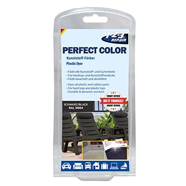 1-2-3 REPAIR ATG Vernice per Plastica Nera – Rinnova Plastiche Auto Esterne e Mobili da Giardino, Vernice Plastica Esterno e Interno, Rigenera Paraurti Auto Nero, Colore Duraturo