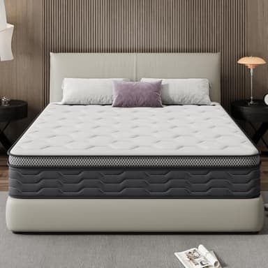 DEWINNER Materasso Matrimoniale 160x200 | Altezza 25 cm | Materasso Matrimoniale Molle Insacchettate | Rigidità Media | Ortopedico Ergonomico | Materasso 160x200 | Per camera da letto