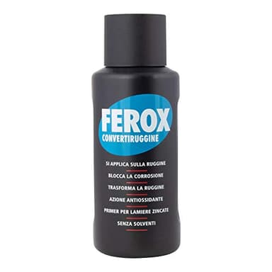 AREXON FEROX CONVERTIRUGGINE 750 ml trattamento rimozione ruggine e protezione superfici in ferro, prodotto togli ruggine , beccuccio dosatore, utilizzabile su superfici arrugginite e non arrugginite, Bianco