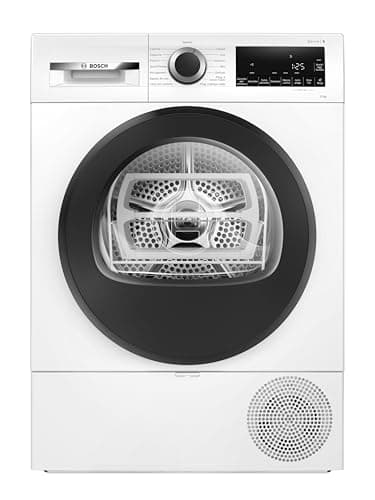 Bosch WQG24200IT Serie 6 Asciugatrice smart a pompa di calore, 9 kg, Classe energetica D, Sensori di asciugatura intelligenti, Filtro semplica da pulire, Cestello per capi in lana, Bianco, 60 Cm