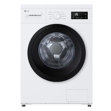 LG F4NA1009NWK Lavatrice 9 kg a Carica Frontale Serie A1, Classe A, 1400 Giri, Programma Igiene con Vapore, Top Rimovibile, Libera Installazione, Design Minimalista, White