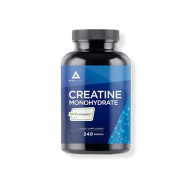 Creatina Creapure® Monoidrata 240 compresse | Creatina Solubile in acqua |Creatina Creapure pura 3000mg per dose | Senza Additivi | 100% Vegan | Massa musculare, forza e resistenza| Bodyathlon