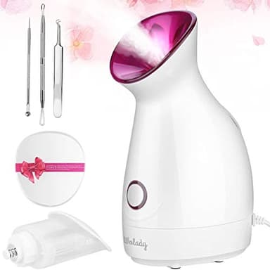 Wolady Sauna Facciale,Vaporizzatore Nano Ionico Spa Viso,Atomizzatore Vapore Adatto per sauna,spa,umidificatore,pulizia dei pori, punti neri,cura del corpo vaporizzatore viso