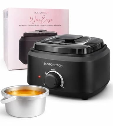Scaldacera Professionale 500 ml Boston Tech HR101 – Scaldacera Elettrico con Controllo Temperatura, Contenitore Rimovibile in Alluminio, Fornetto per Ceretta Casa e Salone