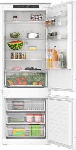 Bosch KBN965SE0 Serie 2, Frigorifero combinato Smart da incasso, Total No Frost, VitaFresh XXL, Tecnologia Inverter Intelligente, Home Connect, Luce LED, 193.5 x 69.1 cm, cerniera a traino