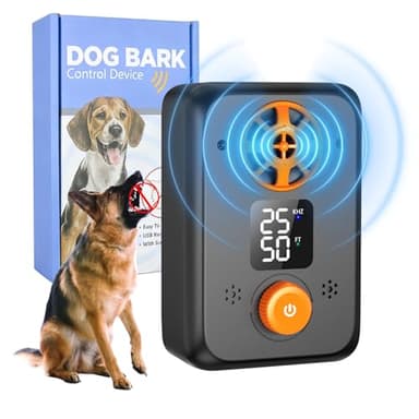 kacylzom Dispositivo Antiabbaio per Cani Ultrasuoni - Ultrasuoni per Cani Ferma Abbaio Automatico con 5 modalità Frequenza, 3 Portate, Interno/Esterno Efficace