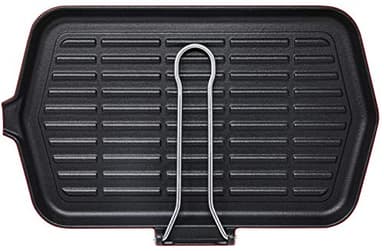 ILSA Bistecchiera per Induzione, Ghisa Smaltata, Dietella Induction, Rettangolare, Dimensioni 23x36 cm