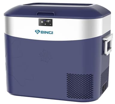 Bingi 22L Frigorifero Portatile Elettrico,Congelatore Portatile per Auto,Mini Frigorifero da Campeggio Frigo Elettrico 12V/24V/220V compressore per RV Camion,Barca,Camper
