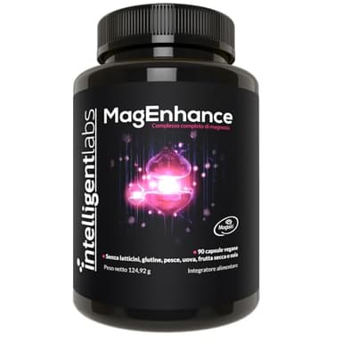 Magenhance Treonato Magtein®, Complesso Di Magnesio L Treonato Con Magnesio Glicinato E Taurato, 90 Capsule Di Intelligent Labs