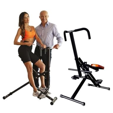 GIORGIO MASTROTA Total Power Crunch Originale Media Shopping con Display e App Fitness|Attrezzo macchinario panca multifunzione palestra in casa ripiegabile|Glutei Addominali Gambe Braccia Aerobica