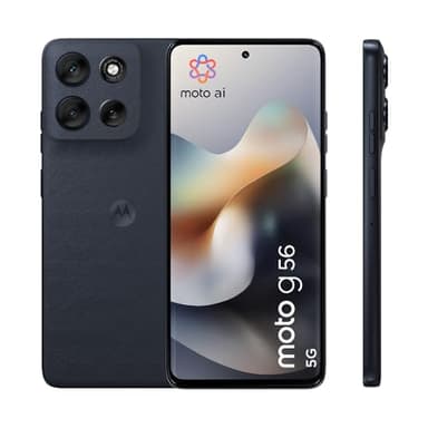 Motorola moto g56 5G 8/256GB, Fotocamera 50MP + sensore antisfarfallio, Display 6.72" FHD+ 120Hz, batteria 5200mAh, MediaTek Dimensity 7060, Android 15, PANTONE Black Oyster