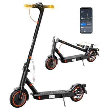 T3 Monopattino Elettrico Adulto Leggero - 350W, 30-35KM Autonomia, Turn Signal,Massimo 25 km/h, Controllo App con Funzione Antifurto, 8.5" Pneumatici Solidi, Scooter Pieghevole,Indicatore di direzione