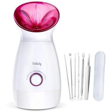 Wolady Vaporizzatore Viso Vaporizzatore Facciale Nano-Ionico Sauna Facciale Domestica, Libera Pori,Atomizzatore Vapore Adatto per sauna (grande)