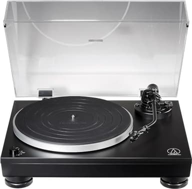 Audio-Technica LP5x Giradischi a Trazione Diretta Completamente Manuale Nero