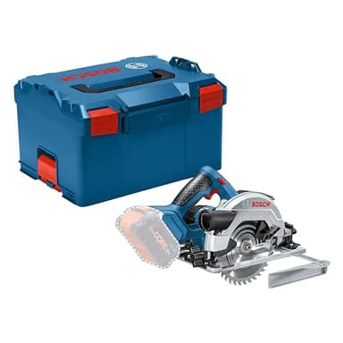 Bosch Professional 06016A2101 Sega Circolare a Batteria GKS 18V-57 G System, Ø Lama: 165 mm, Profondità di Taglio: 57 mm, Batterie e Caricabatteria non Inclusi, in Valigetta L-BOXX, , 18 volts