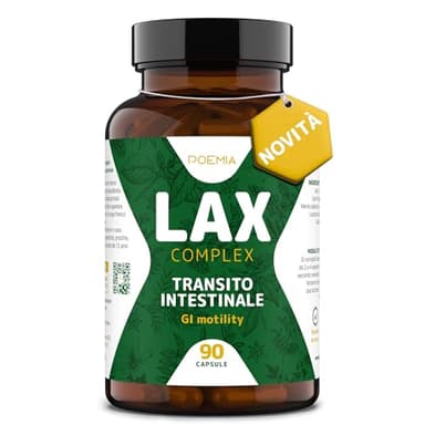 Lassativo Naturale Alle Erbe Per Trattamento Stitichezza Ammorbidente Feci 90 Capsule Vegano Con Senna Liquirizia Malva Per Intestino Pigro Lax Poemia