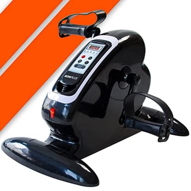 Bonplus BP | Mini Cyclette Elettrico | Pedalatore Elettrico | Ginnastica Passiva | 12 livelli di velocità | Telecomando | Bidirezionale | 5 modalità | Movimento automatico | Riabilitazione