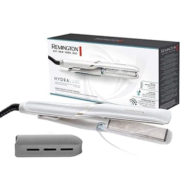 Remington Piastra per Capelli Lisci, Piastra Lisciante a Vapore, Protezione Totale dai Danni da Calore, Hydraluxe Pro, Serbatoio d'acqua integrato, S9001