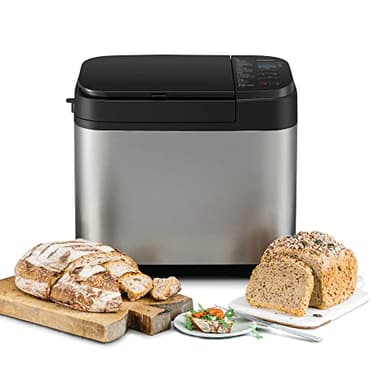 Panasonic SD-YR2550SXE Macchina per il Pane, 31 Programmi Cottura, Dispenser per Lievito, Uvetta e Frutta Secca, Timer Digitale da 13 Ore, per Dolci, Pizza, Marmellate, Brioche e Gluten Free