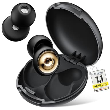 Aoiiena Pro-Comfort Tappi Orecchie Dormire-con Filtro Metallico Avanzato, 46dB Riduzione Rumore, Materiale Delicato Nano-Silicone, 4Misure (XS-L) Adatte per Sonno, Motocicli, Concerti & Lavoro