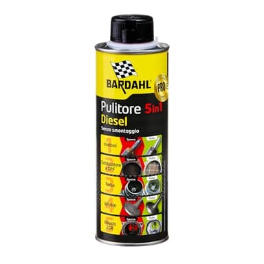 Bardahl - Pulitore 5 in 1 Diesel - Additivo Multifunzionale per la Completa Pulizia dei Motori a Gasolio, Aumenta la Potenza e le Prestazioni, 500 ml