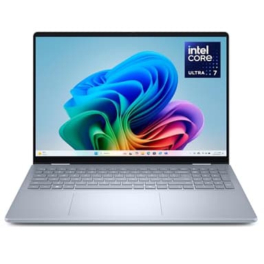 Dell s Laptop 16 FHD+ Touchscreen Display, Intel Core Ultra 7-256V, 16GB LPDDR5X RAM, 512GB SSD, Intel Arc Graphics, Windows 11 Home - Cloud