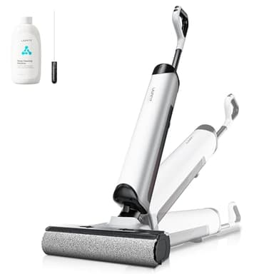 uwant D500 Aspirapolvere Lavapavimenti Senza Fili, Design Piatto a 180°, Deodorizzazione Serbatoi, 17000 Pa, Asciugatura Con Aria Calda a 65 °C Design Anti-Groviglio, IPX6 Spazzola impermeabile