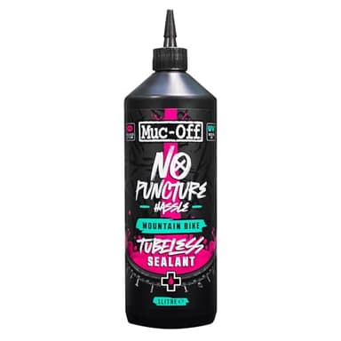 Muc-Off No Puncture Hassle Tubeless Sealant, 1 l - Liquido Tubeless Avanzato con Colorante Tracciante UV - Lattice per Tubeless Sigilla Strappi e Fori Fino a 6 mm