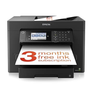 Epson WorkForce WF-7840DTWF, Stampante multifunzione inkjet A3+, ADF fronte/retro per A3 fino a 50 pagine, Velocità 25 pagine