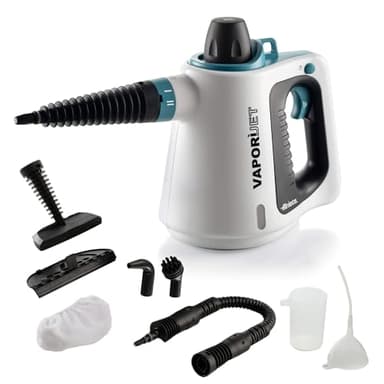 Ariete 4137 Vaporì Jet, Pistola a Vapore, Caldaia in Alluminio, 1050 W, 250 L, 3,5 Bar, Kit Accessori Incluso, Bianco