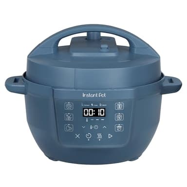 Instant Pot Multicooker, 3.8L 7-in-1 Pentola a Pressione, Vaporiera, Scaldavivande in Acciaio Inossidabile Spazzolato, Adatta a Cucinare Riso, Zuppa, Verdura e Yogurt a Cottura Lenta, Sogno Blu