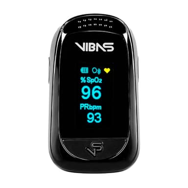 Saturimetro Parlante VIBAS iVoice Oxy – Ossimetro da Dito con Voce Multilingua, Misura SpO2 e Frequenza Cardiaca, Ripetizione Automatica, Ideale per Anziani e non Vedenti, Batterie Incluse.