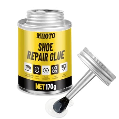 Miioto Colla Scarpe, Colla Scarpe Professionale, Colla Suola Scarpe, Adatto per Pelle, Gomma, Plastica, PVC, Impermeabile, 170g